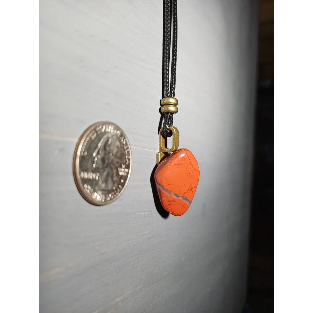 Brecciated Jasper - Tumbled Stone Necklace